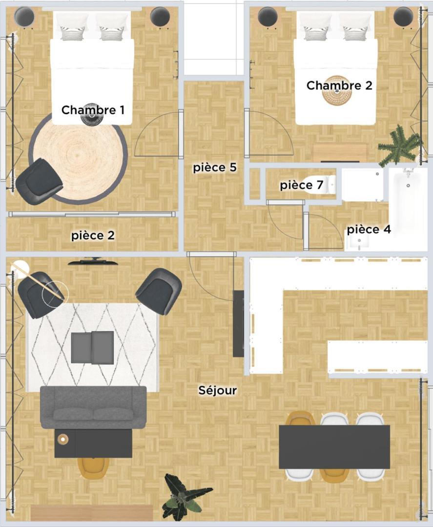 Functional 2 Bedroom Apartment Лилль Экстерьер фото